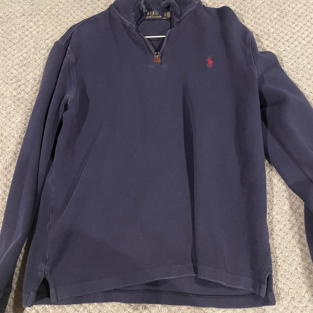 Polo Ralph Lauren Navy Pullover with Red Logo